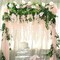 12 Pack Artificial Wisteria Flower Vines 3.75 FT Silk Hanging Garlands, Fake High-Density Wisteria Vine Decor for Wedding, Garden, Wall, Party and Home Decoration (Peach)